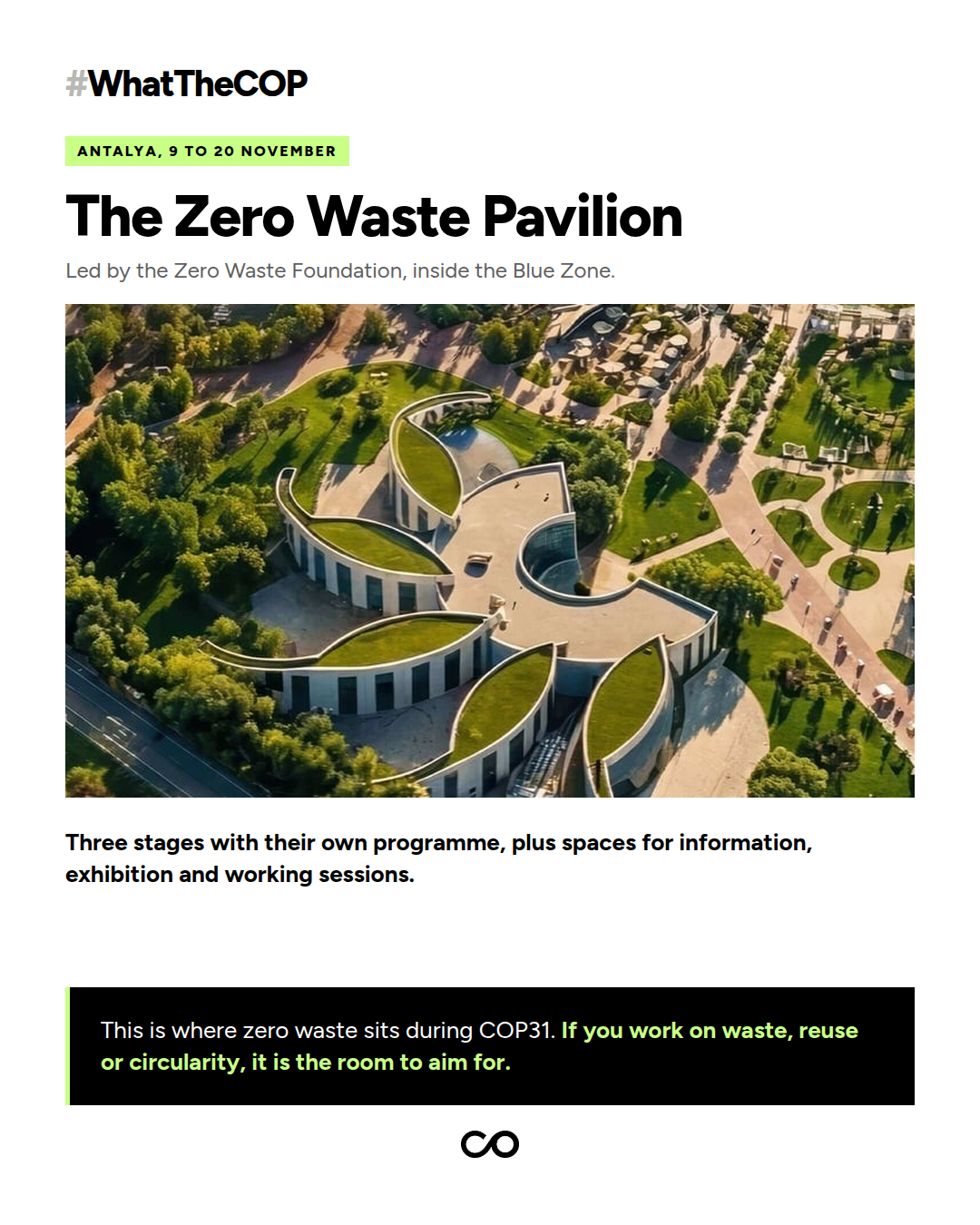 The building that will host the Zero Waste Pavilion